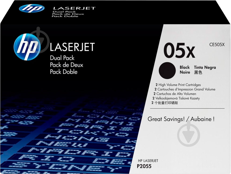 Картридж HP  05X Black CE505X черный CE505X - фото 1