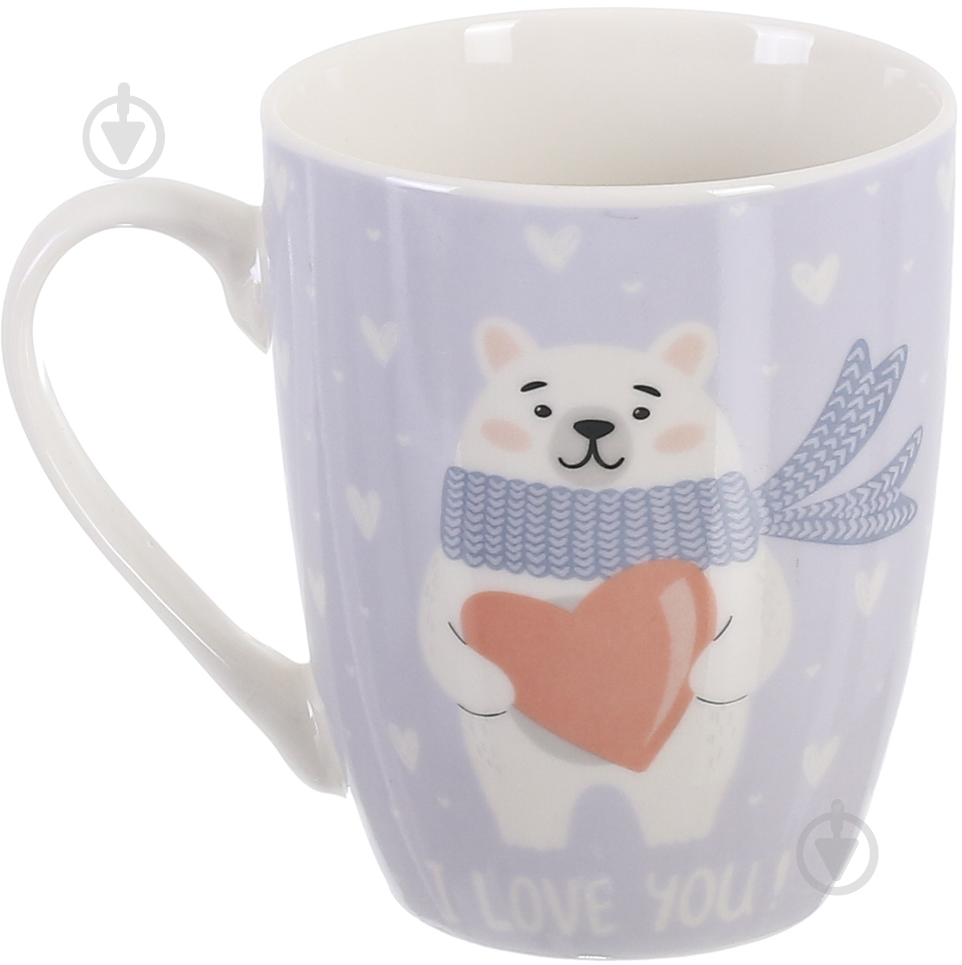 Чашка Keramia White Bear 360 мл.фиолетова - фото 2