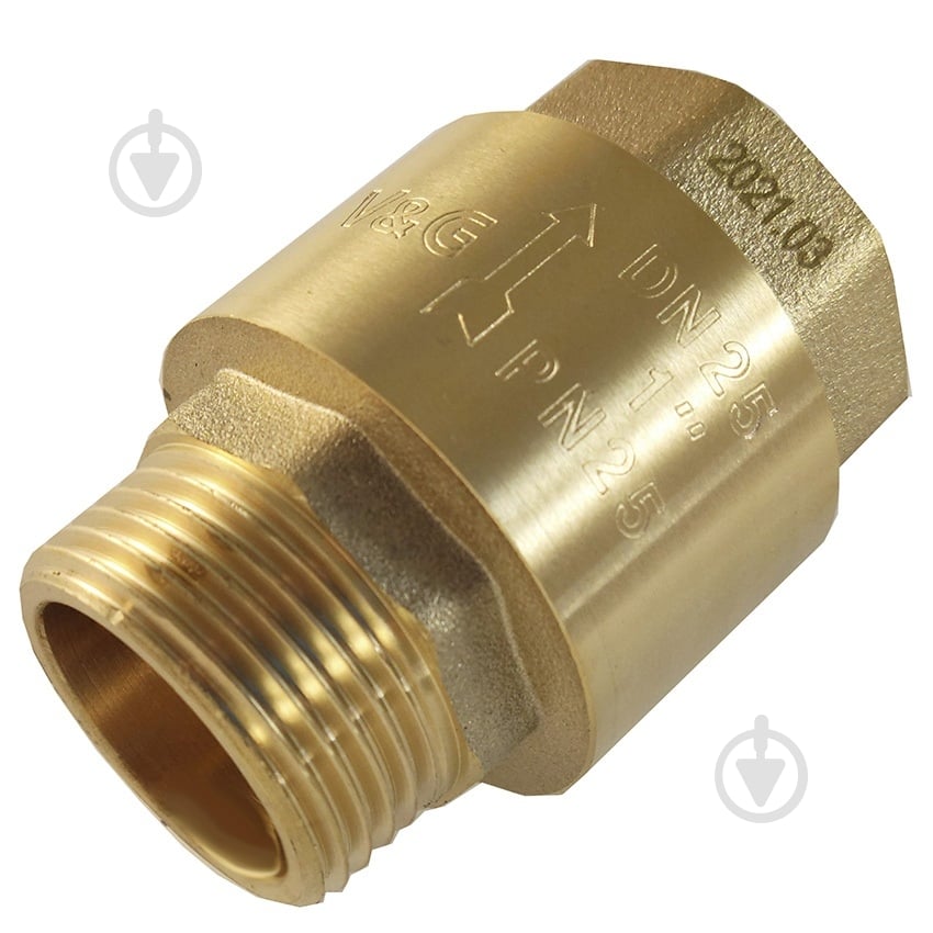 Клапан обратный V&G VALOGIN 1" ВН с латунным штоком VG-401303 - фото 2 Клапан обратный V&G VALOGIN 1" ВН с латунным штоком VG-401303 - фото 2