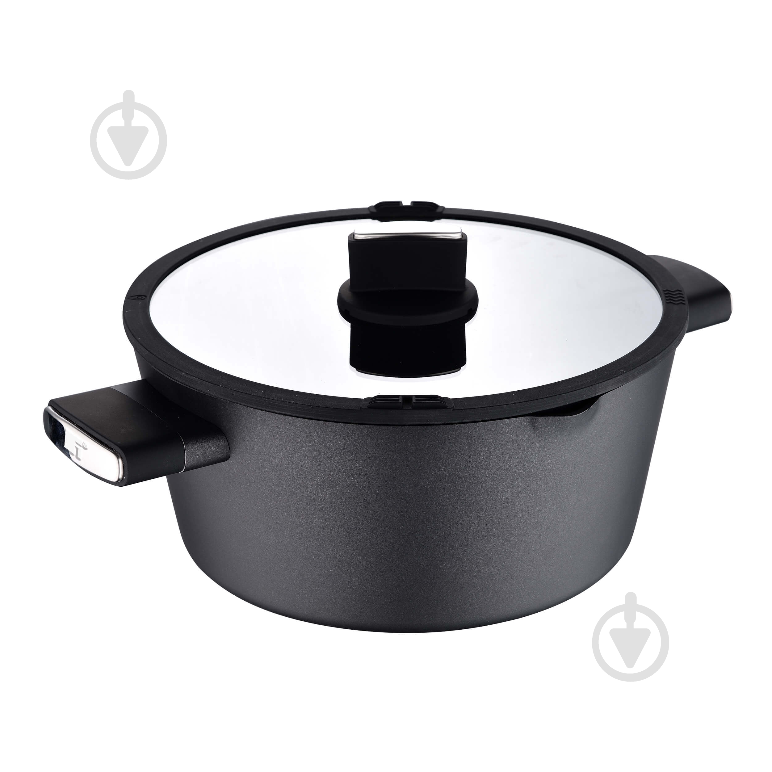Каструля з кришкою Bergner Ion plus 6 л BG-35912-BK - фото 1