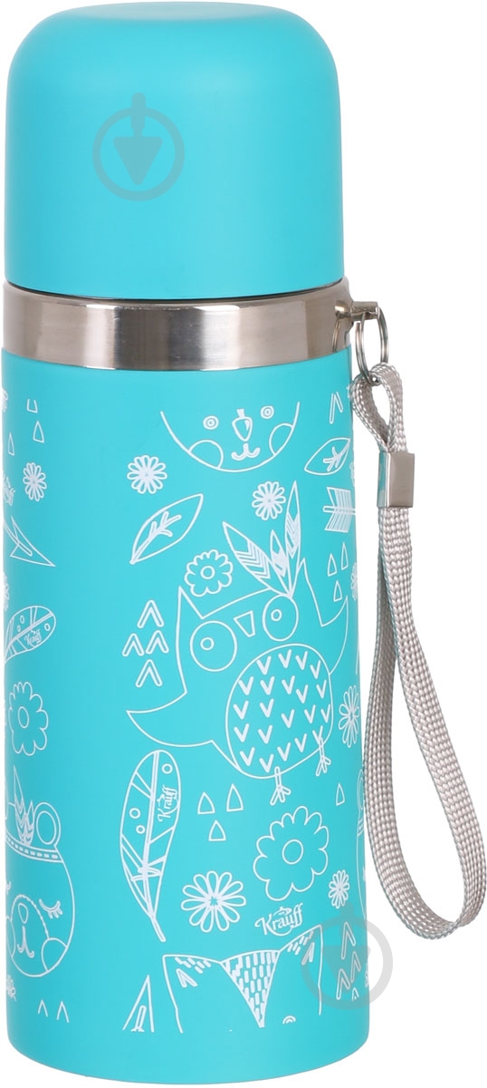Термос Krauff 350 мл бирюзовый 26-178-060 - фото 1