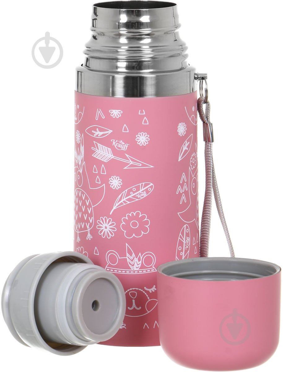 Термос Krauff 350 мл розовый 26-178-061 - фото 2
