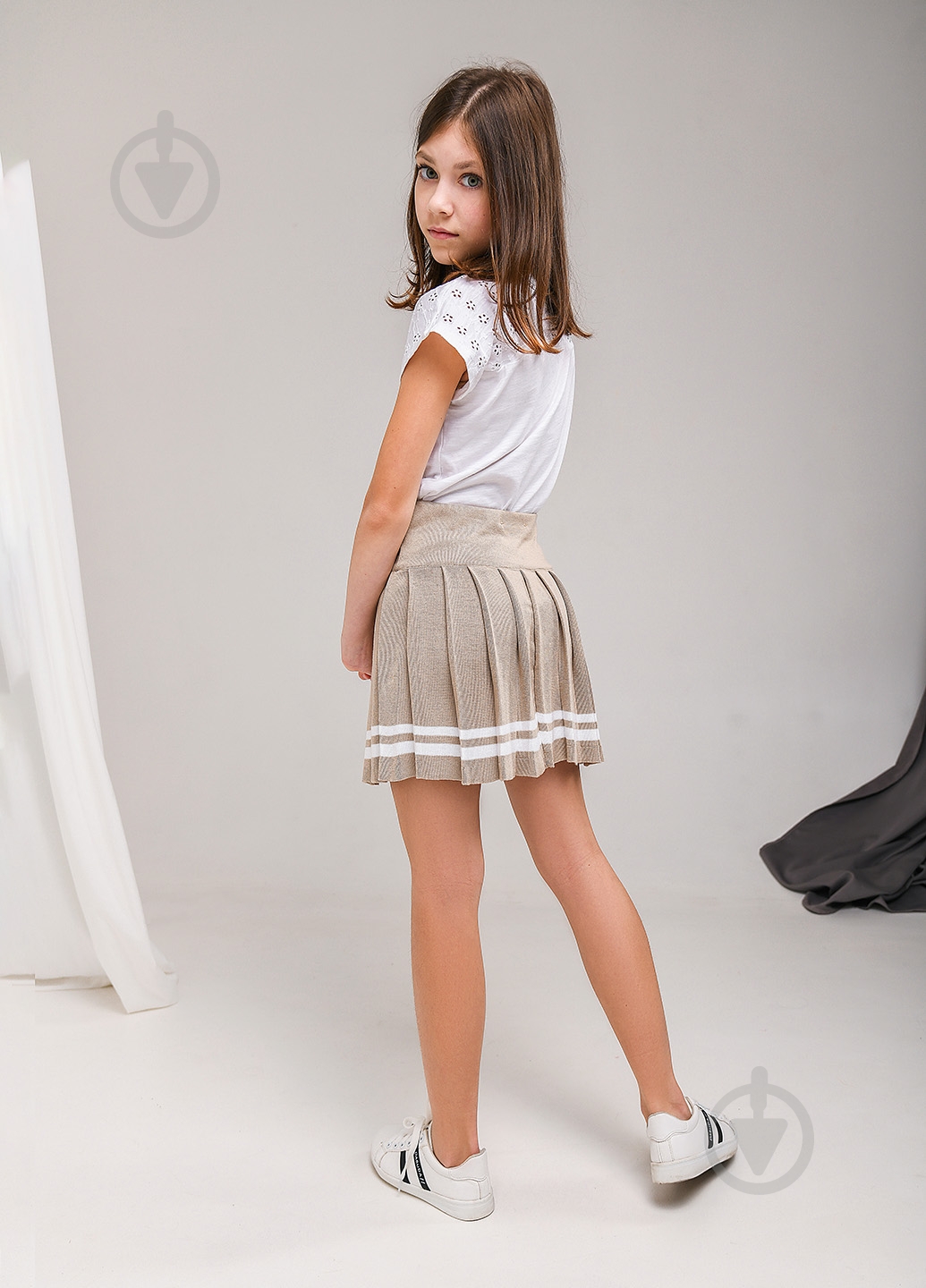Спідниця ART KNIT плісе р.170 бежевий - фото 2