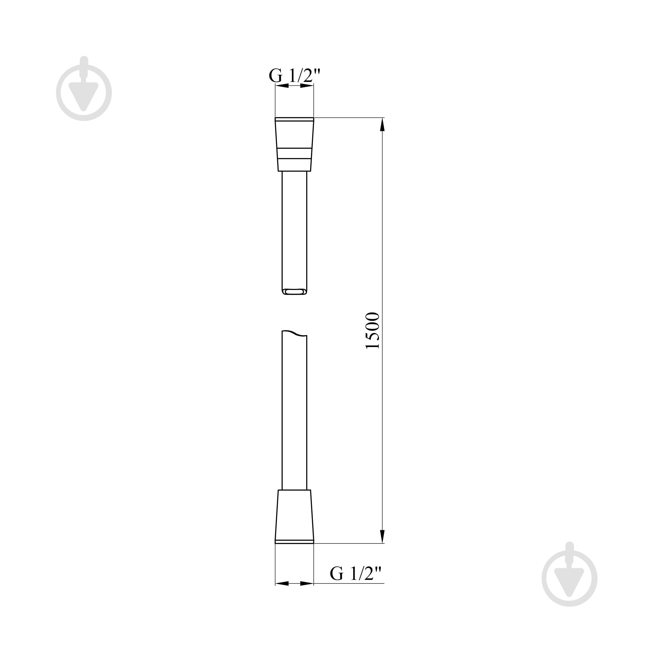Шланг для душу Kroner Element 2860912915Z-3801 - фото 2