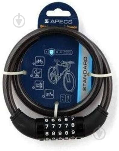 Замок велосипедный Apecs PD-83-65CM-CODE - фото 1