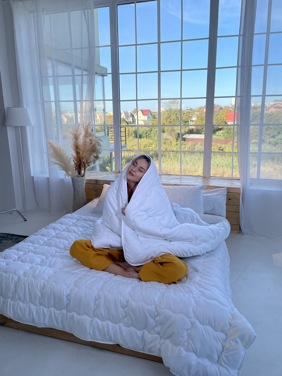 Ковдра силіконова Ніжність 155x210 см Emily білий - фото 7 Ковдра силіконова Ніжність 155x210 см Emily білий - фото 7