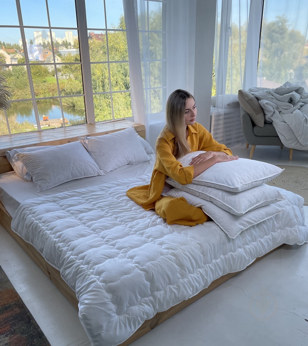 Ковдра силіконова Ніжність 155x210 см Emily білий - фото 9 Ковдра силіконова Ніжність 155x210 см Emily білий - фото 9