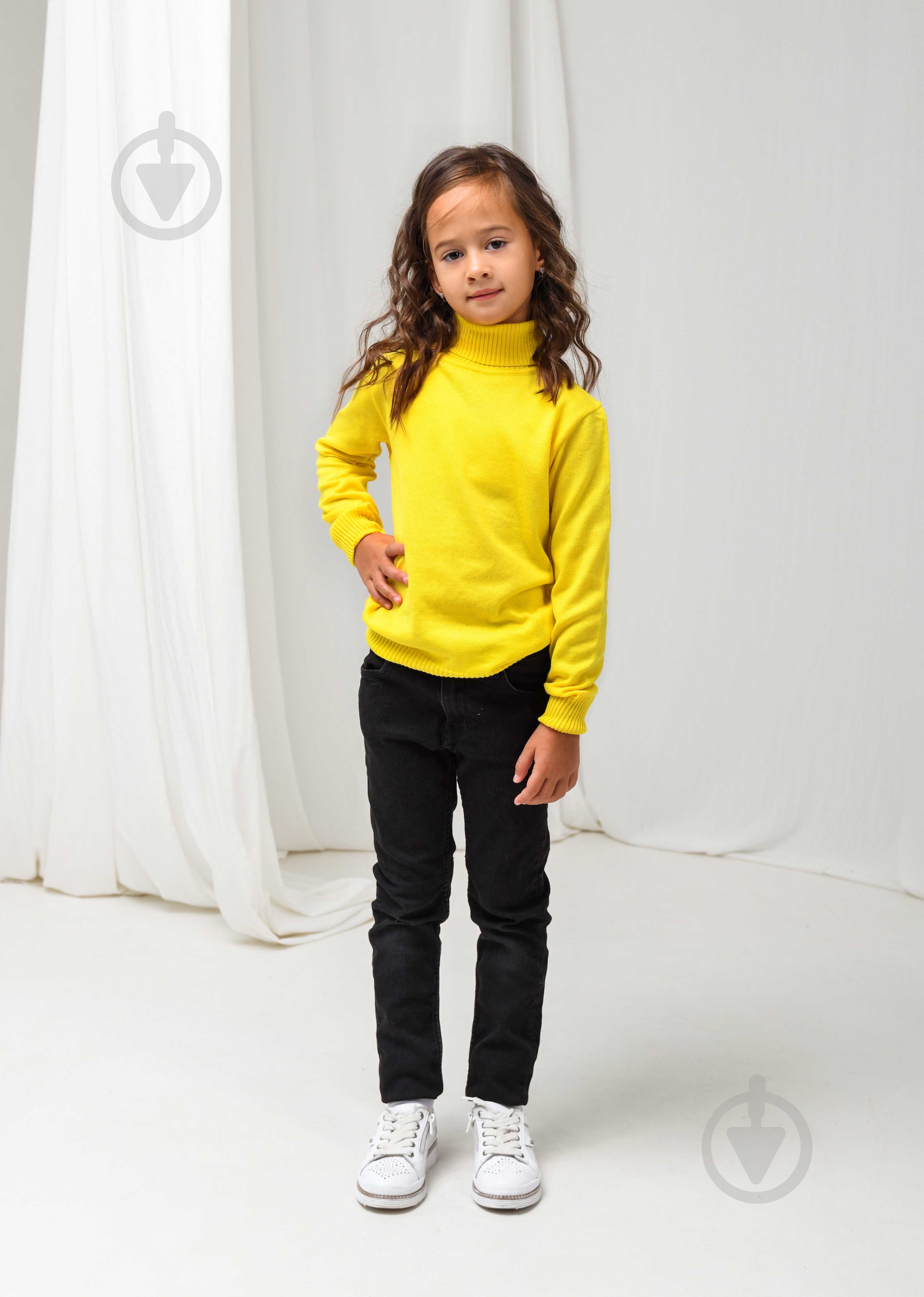 Гольф для девочки ART KNIT р.152 желтый - фото 4