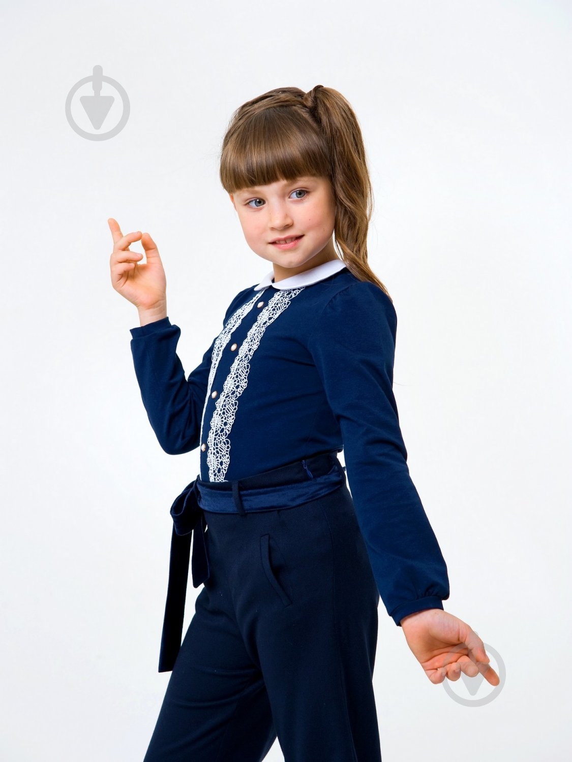 Блуза Smil 114710 р.122 синий - фото 2