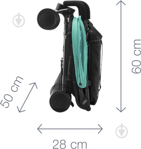 Коляска прогулянкова Britax Holiday Double Aqua Green 2000029304 - фото 12