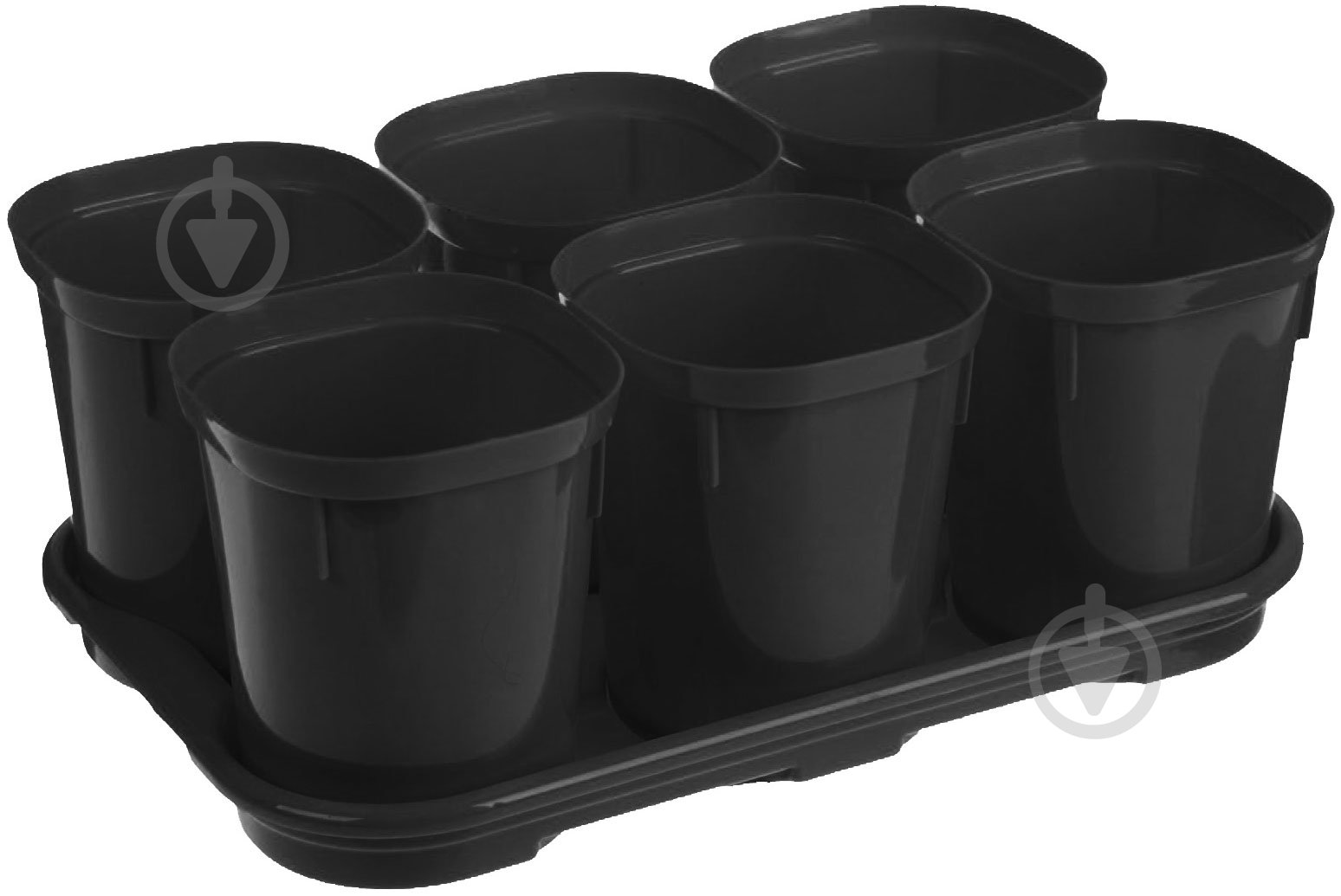 Комплект для рассады InGreen Smart Solution 6x400 мл с поддоном - фото 1