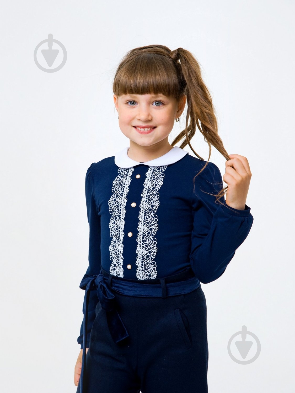 Блуза Smil 114710 р.134 синий - фото 1