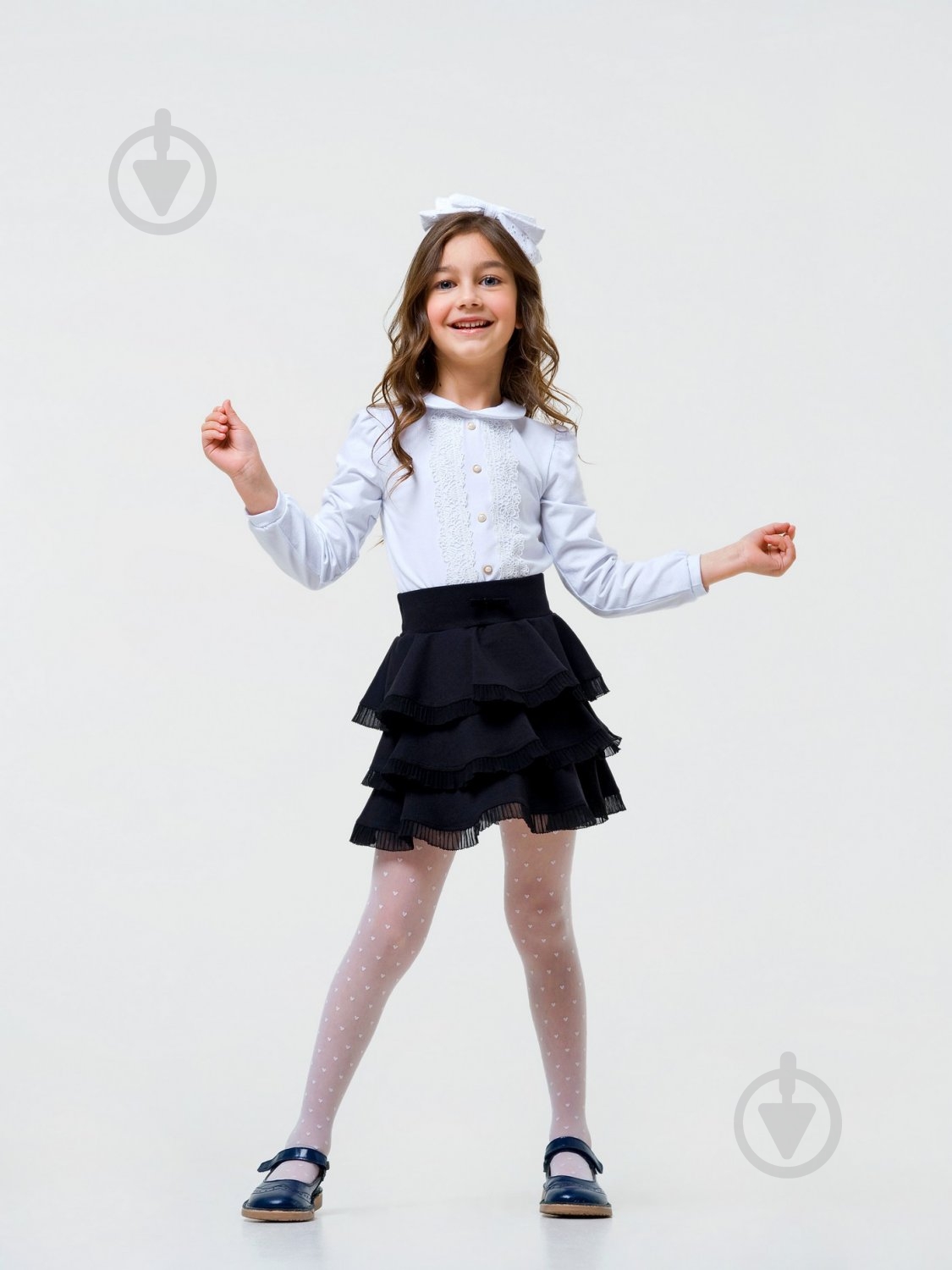 Блуза Smil 114710 р.140 белый - фото 1 Блуза Smil 114710 р.140 белый - фото 1