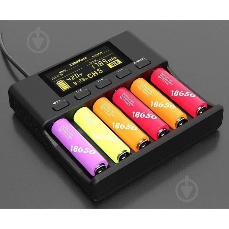 Зарядний пристрій LiitoKala Lii-S6 EU+Carcable - фото 3 Зарядний пристрій LiitoKala Lii-S6 EU+Carcable - фото 3