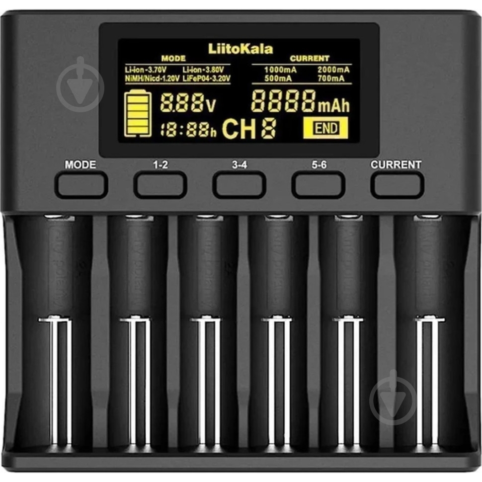 Зарядний пристрій LiitoKala Lii-S6 EU+Carcable - фото 1 Зарядний пристрій LiitoKala Lii-S6 EU+Carcable - фото 1