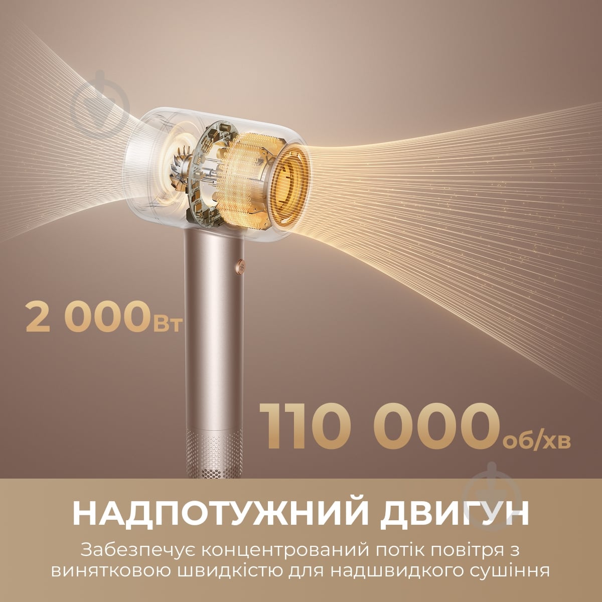 Фен DREAME Gusto G40 Titanium (AHG40A-TI) - фото 4
