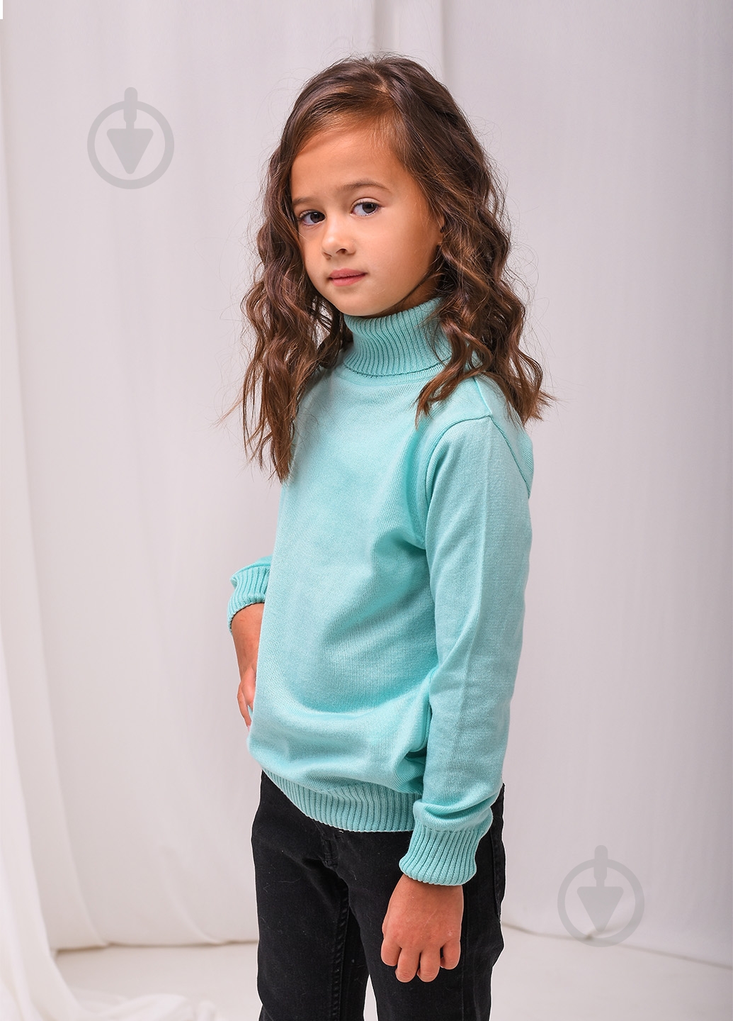 Гольф для девочки ART KNIT р.152 мятный - фото 5