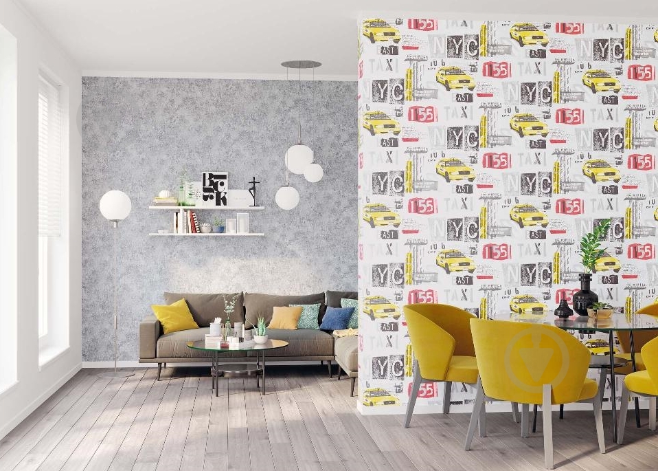 Обои виниловые горячего тиснения Sintra Beverly TAXI 365717 1,06x10,05 м - фото 2 Обои виниловые горячего тиснения Sintra Beverly TAXI 365717 1,06x10,05 м - фото 2