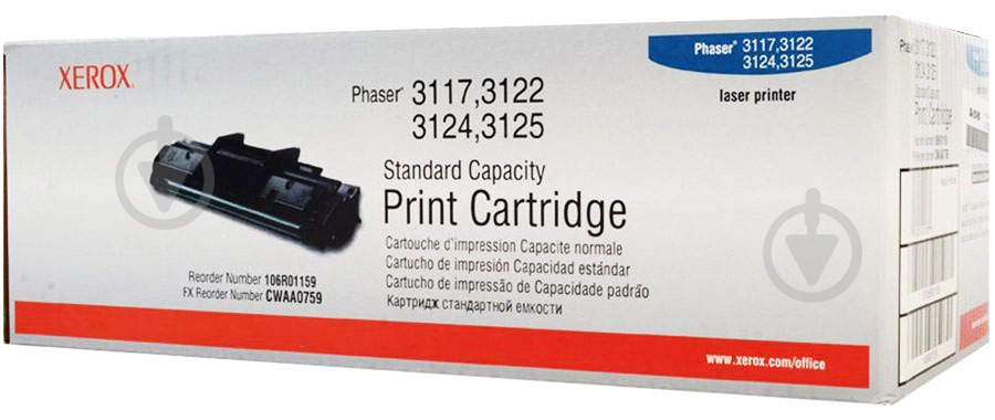 Картридж Xerox Phaser 106R01159 черный - фото 1