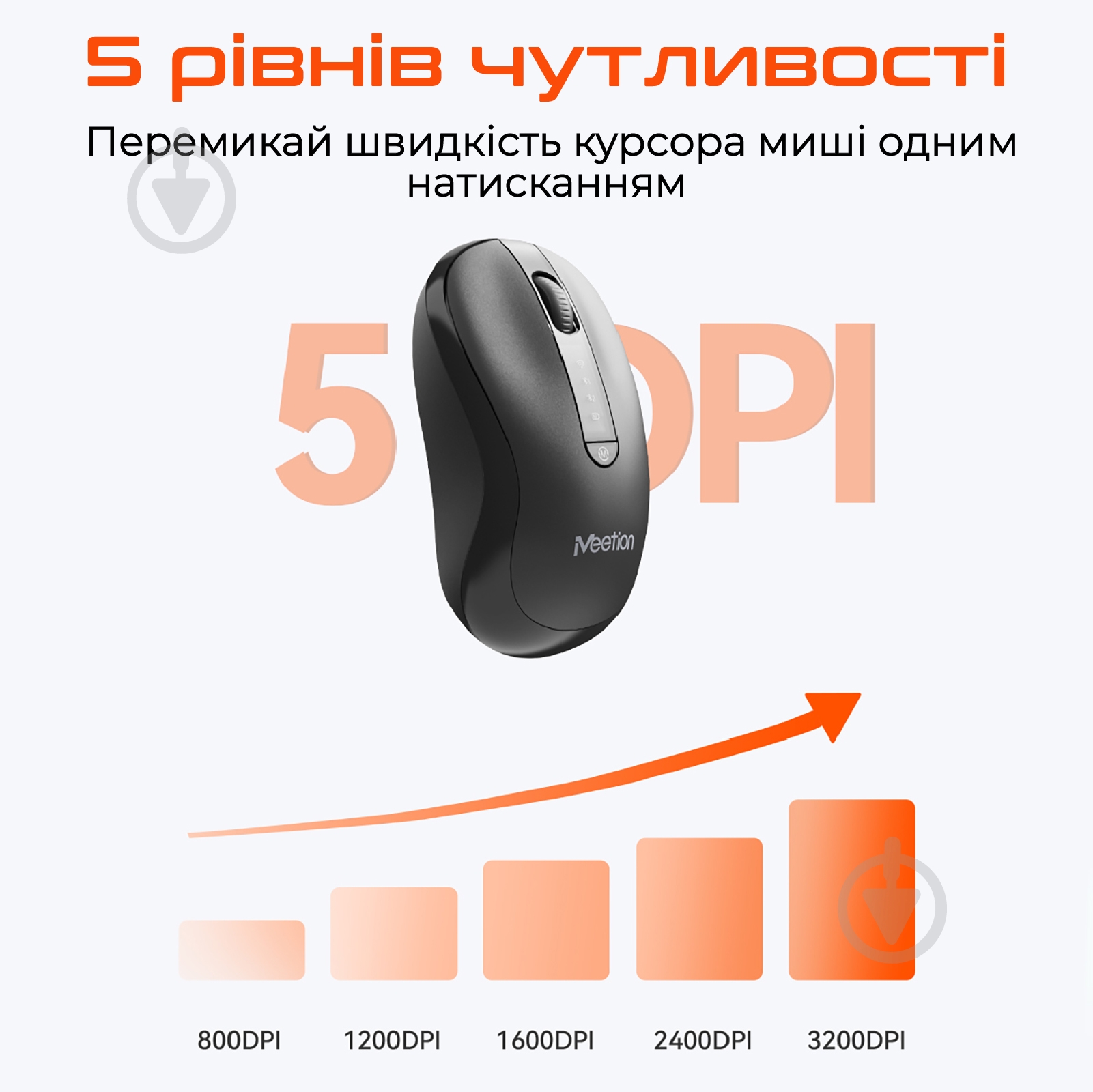 Мишка бездротова Meetion black (MT-BTM185R-A) - фото 4 Мишка бездротова Meetion black (MT-BTM185R-A) - фото 4