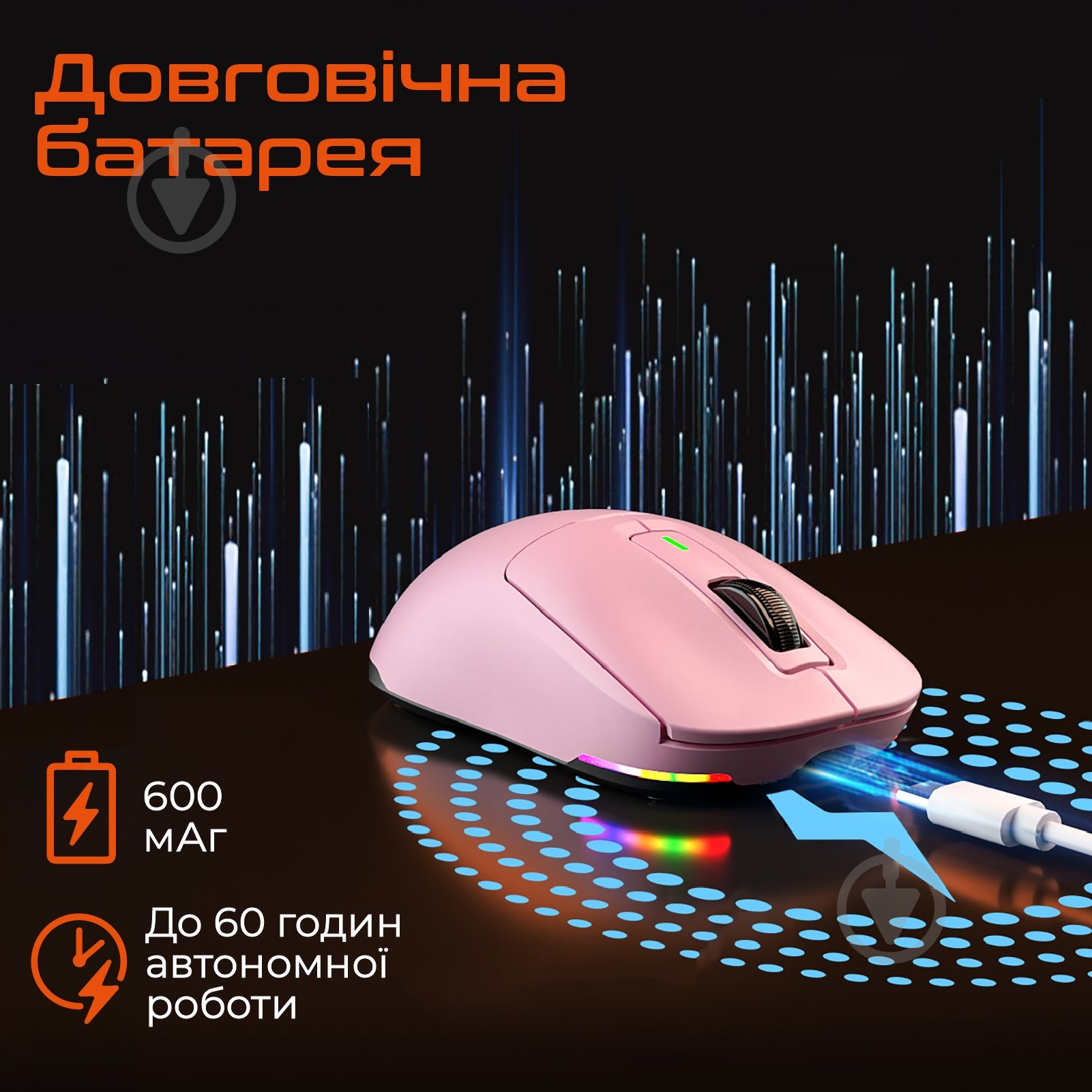 Игровая мышь Meetion black (MT-GW24-A) - фото 6 Игровая мышь Meetion black (MT-GW24-A) - фото 6