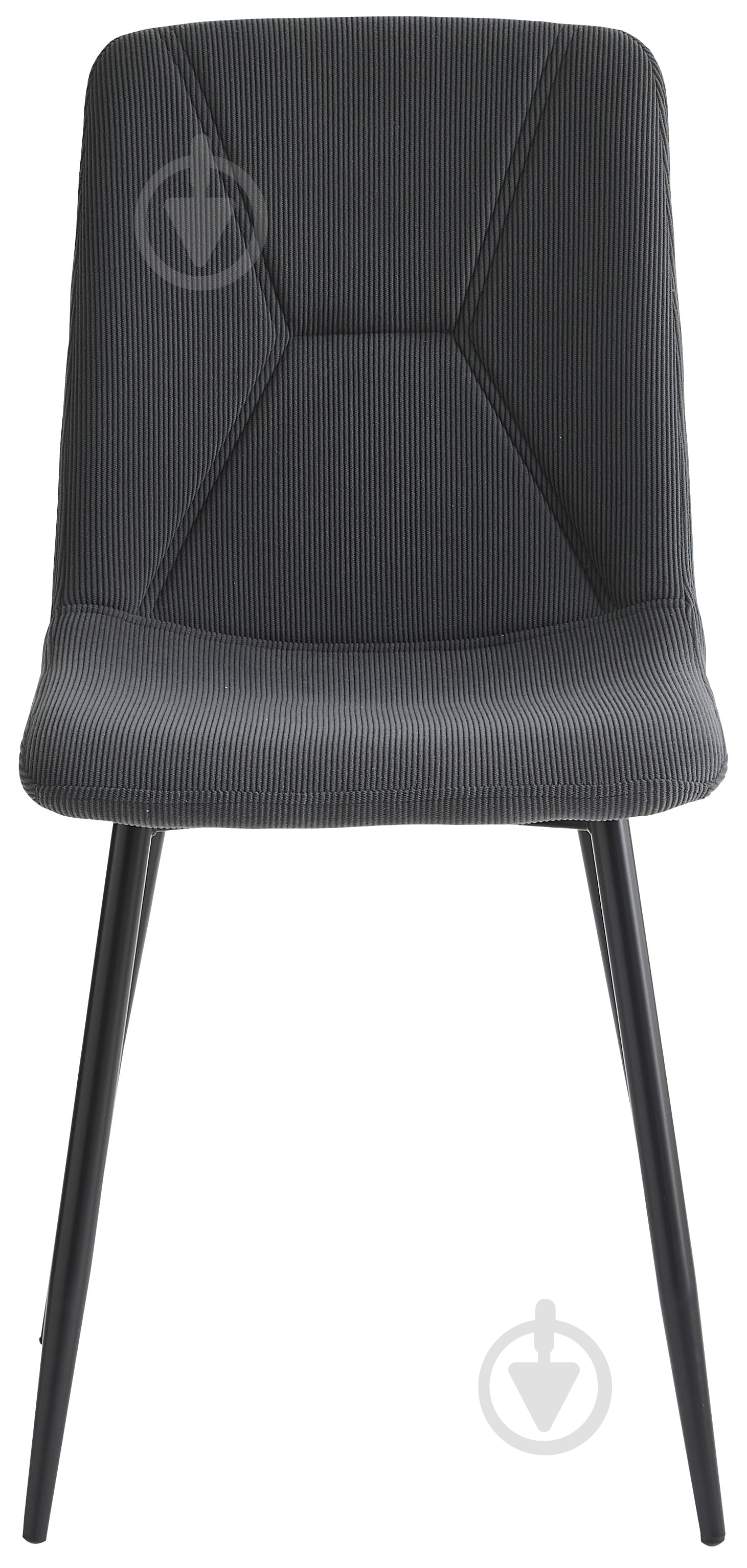 Стілець Fly FS16 velvet Grey-38 сірий / чорний - фото 2