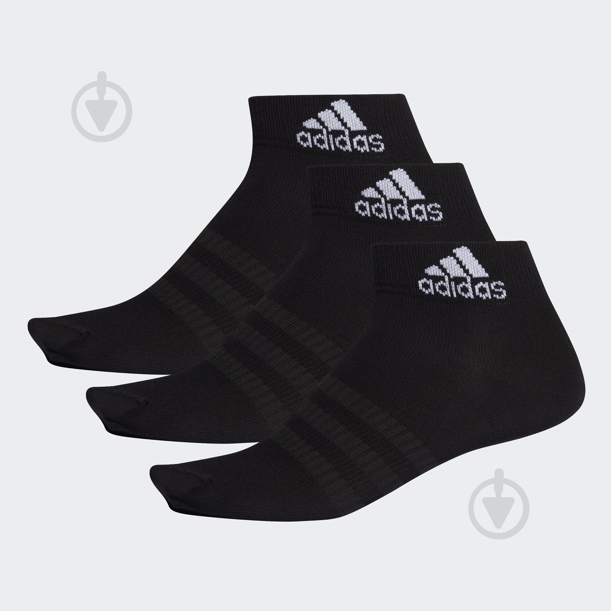 Носки Adidas DZ9436 р.S черный 3 шт. - фото 1