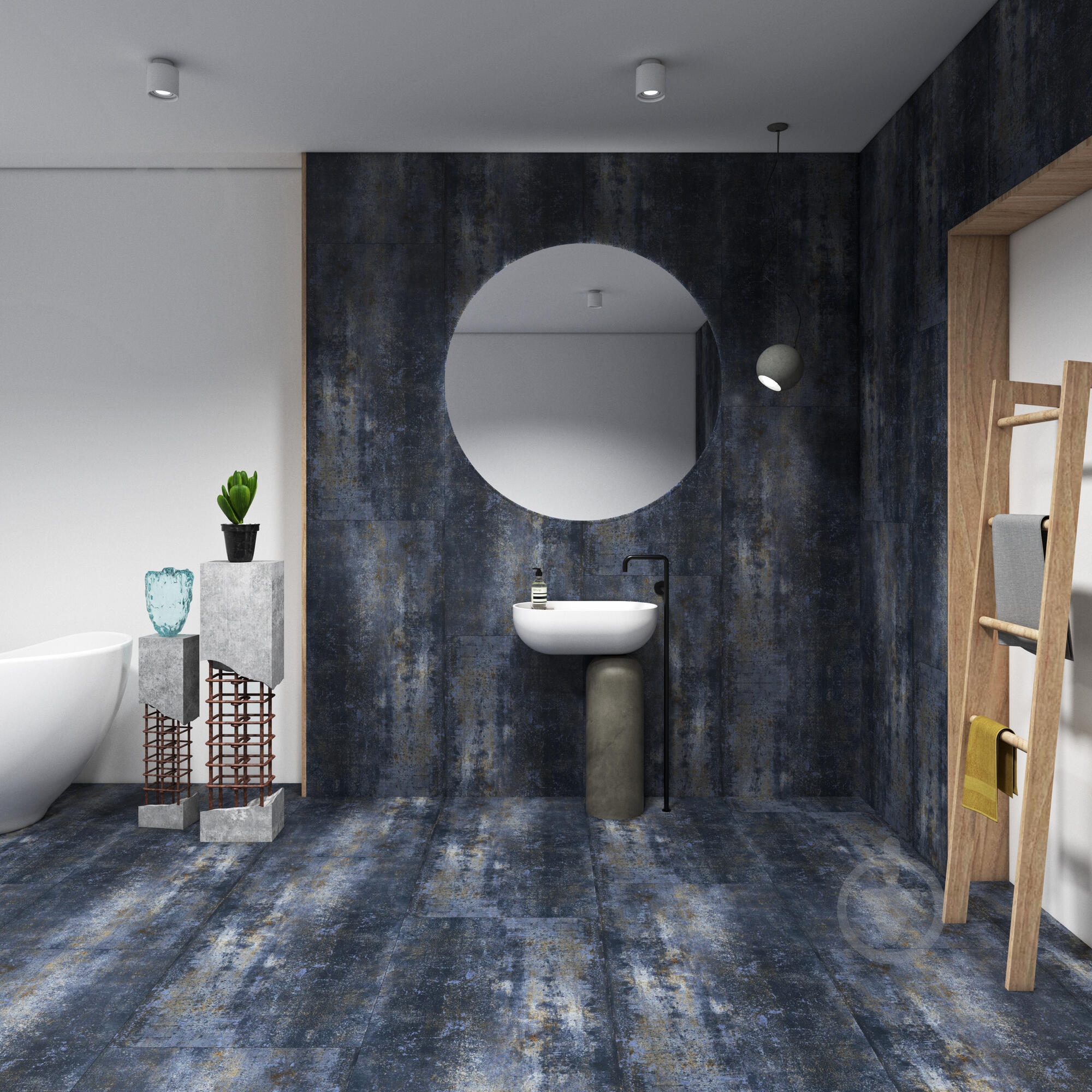 Плитка TAU Ceramica Metal Royalblue 60x120 - фото 4