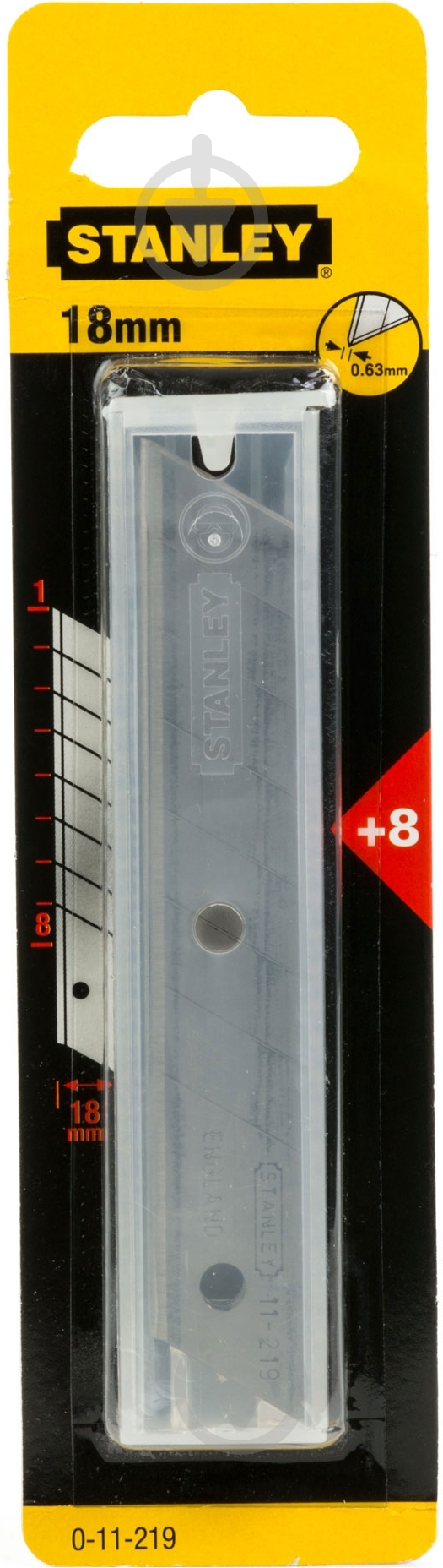 Лезвие сегментное Stanley Standart 0-11-219 - фото 3 Лезвие сегментное Stanley Standart 0-11-219 - фото 3