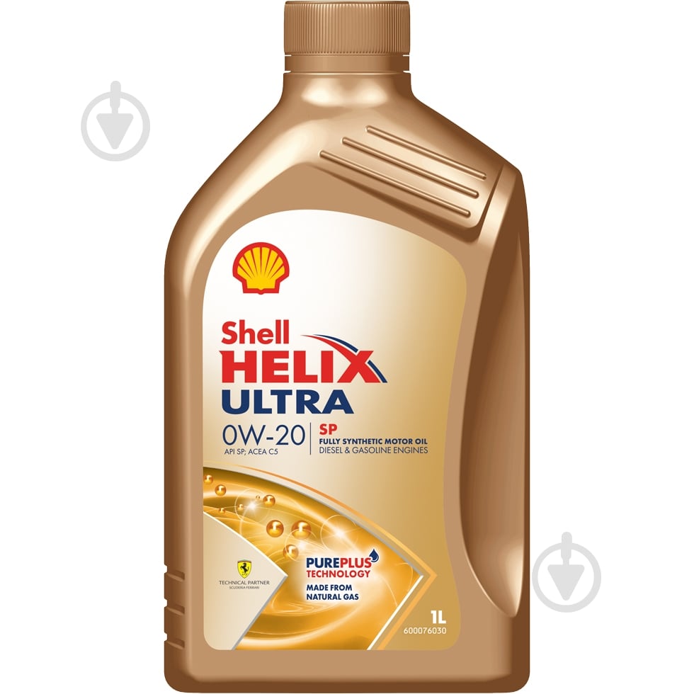 Моторное масло синтетическое SHELL Helix Ultra SP 0W-20 1 л (ТОВ-У512787) - фото 1