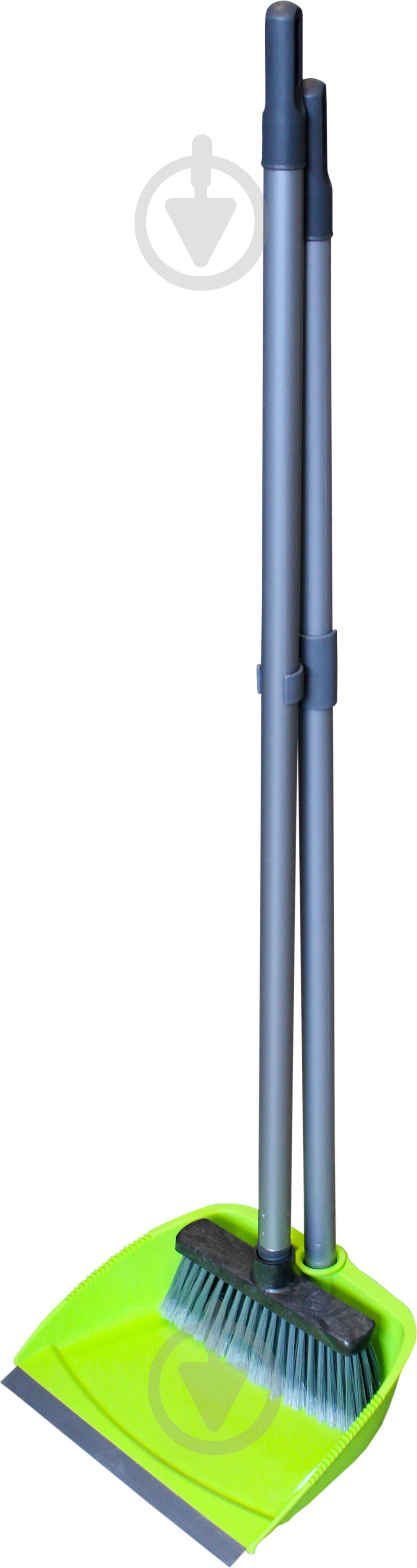 Совок со щеткой Мелочи Жизни салатовый - фото 1