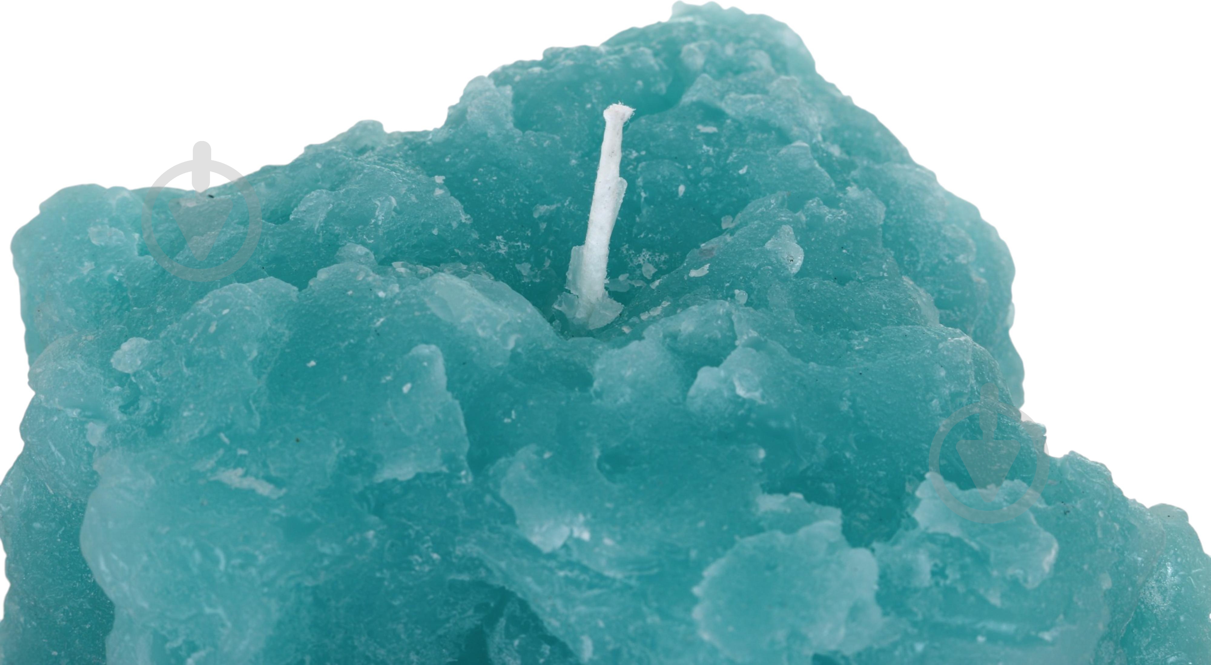Свеча декоративная ICE 11х12 бирюза - фото 2