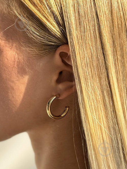 Серьги MISO accessory маленькие полукольца - фото 2