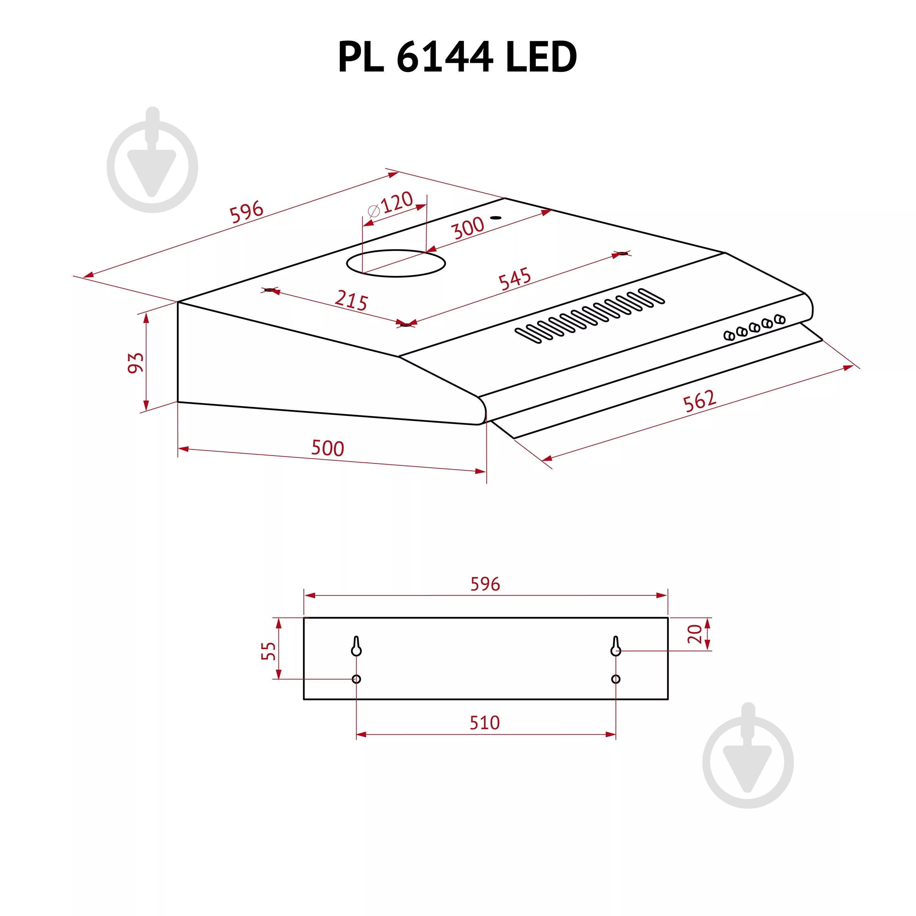 Вытяжка Perfelli PL 6144 I LED - фото 12