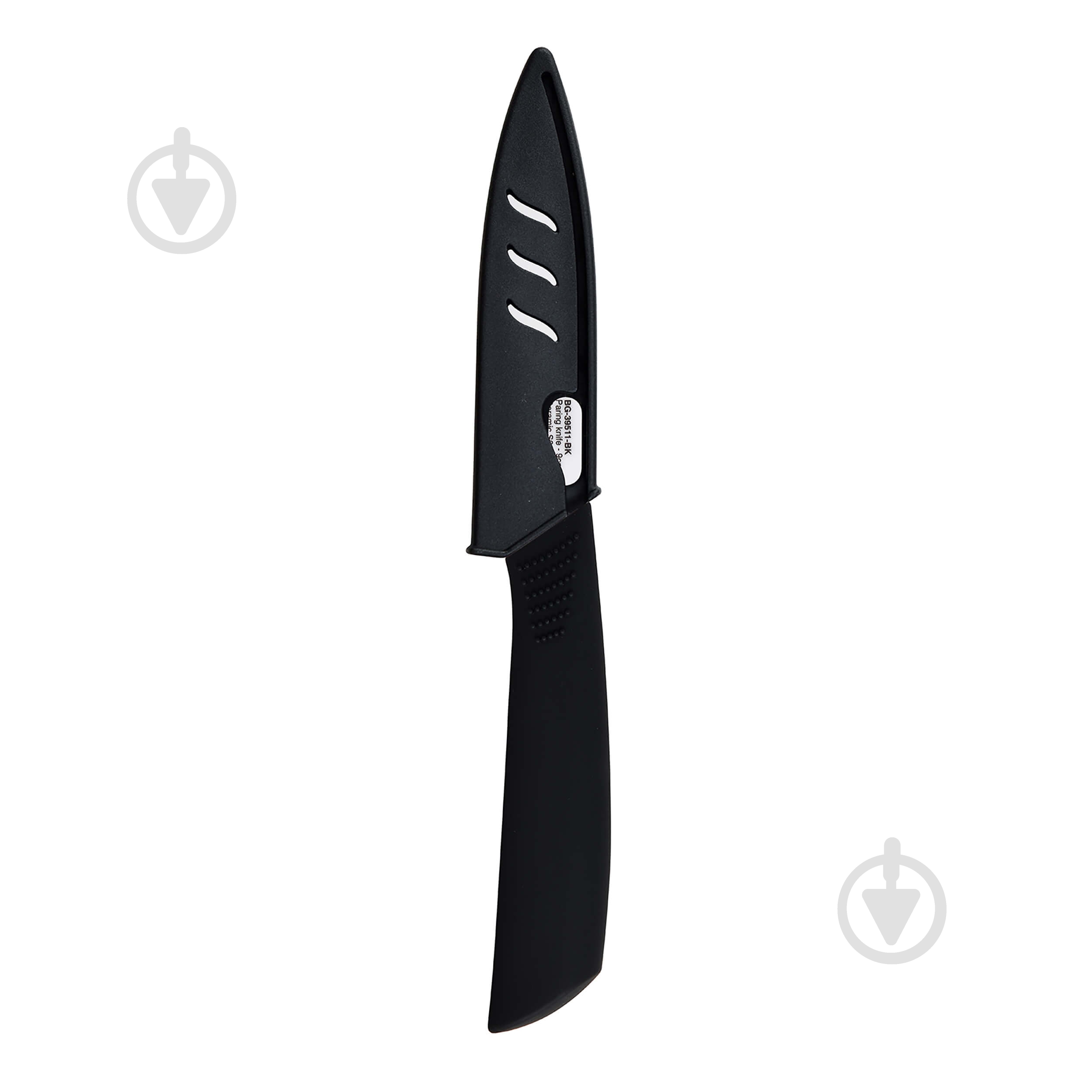 Ніж для чищення овочів Bergner Cera-bio 9 см BG-39511-BK - фото 1