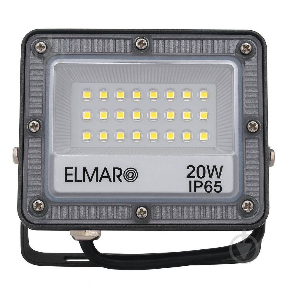 Прожектор світлодіодний Elmar SFL 20 Вт IP65 темно-сірий SFL.20.6400.IP65 - фото 1 Прожектор світлодіодний Elmar SFL 20 Вт IP65 темно-сірий SFL.20.6400.IP65 - фото 1
