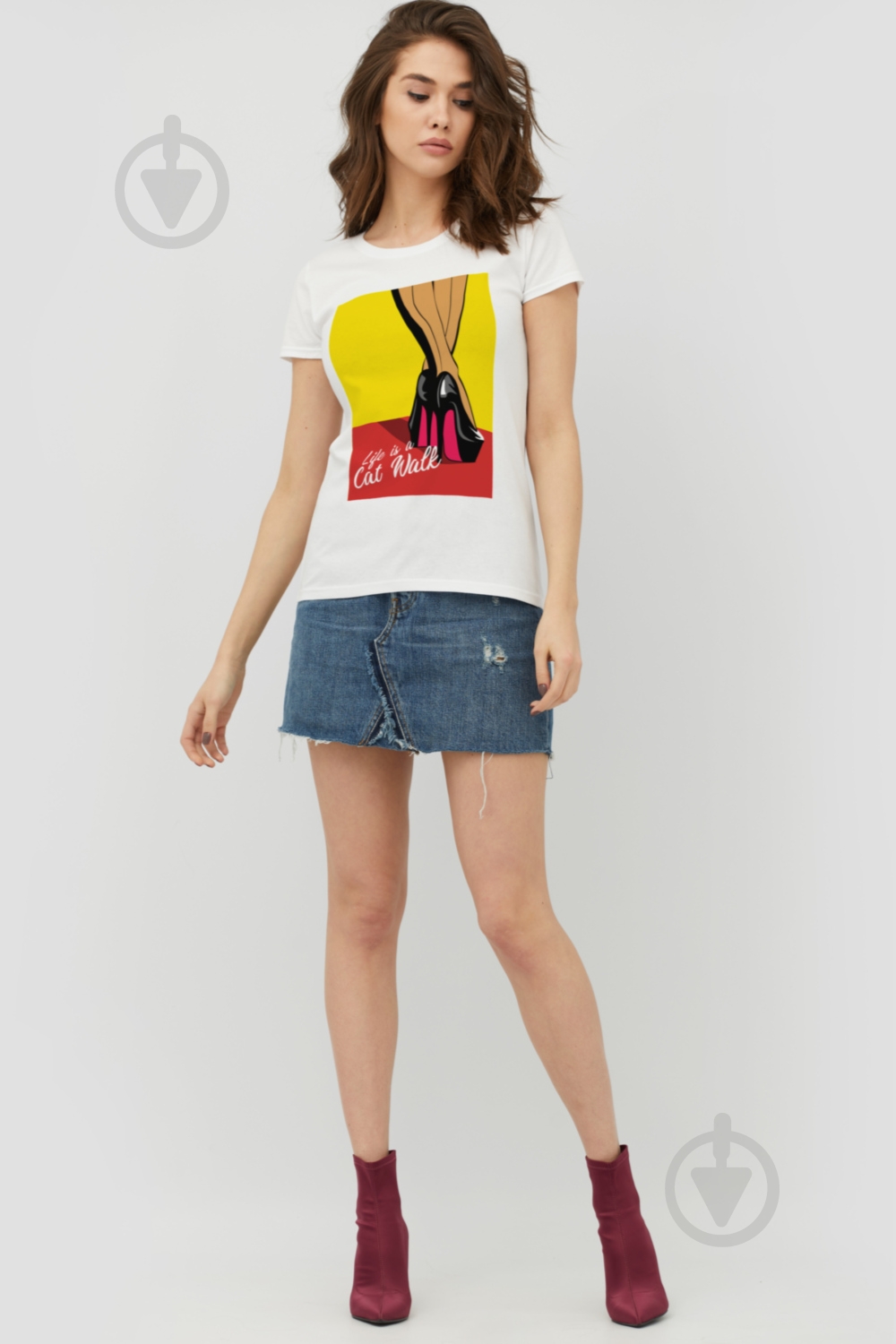 Футболка YAPPI Basic WW1045 р.S білий - фото 2 Футболка YAPPI Basic WW1045 р.S білий - фото 2