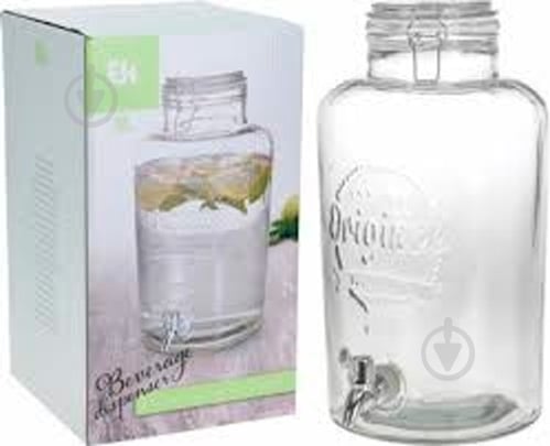 Банка для напоїв з кришкою і краном 8 л - фото 2