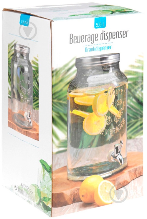 Банка для напоїв з краном 5,5 л - фото 3