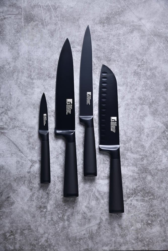 Ніж кухарський Bergner Blackblade 20 см BG-8777 - фото 4