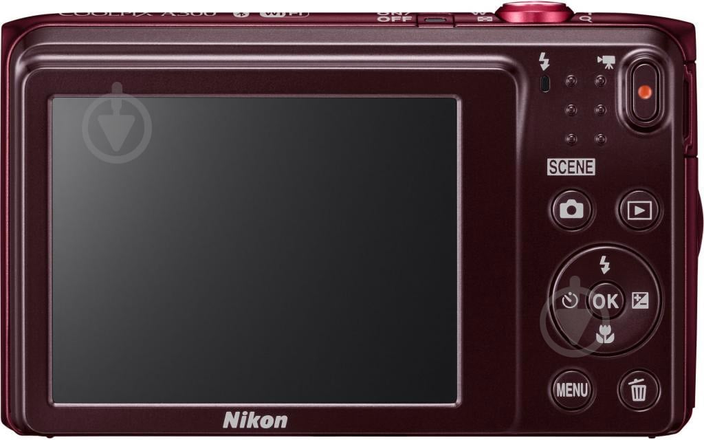 Фотоаппарат Nikon Coolpix A300 red - фото 3