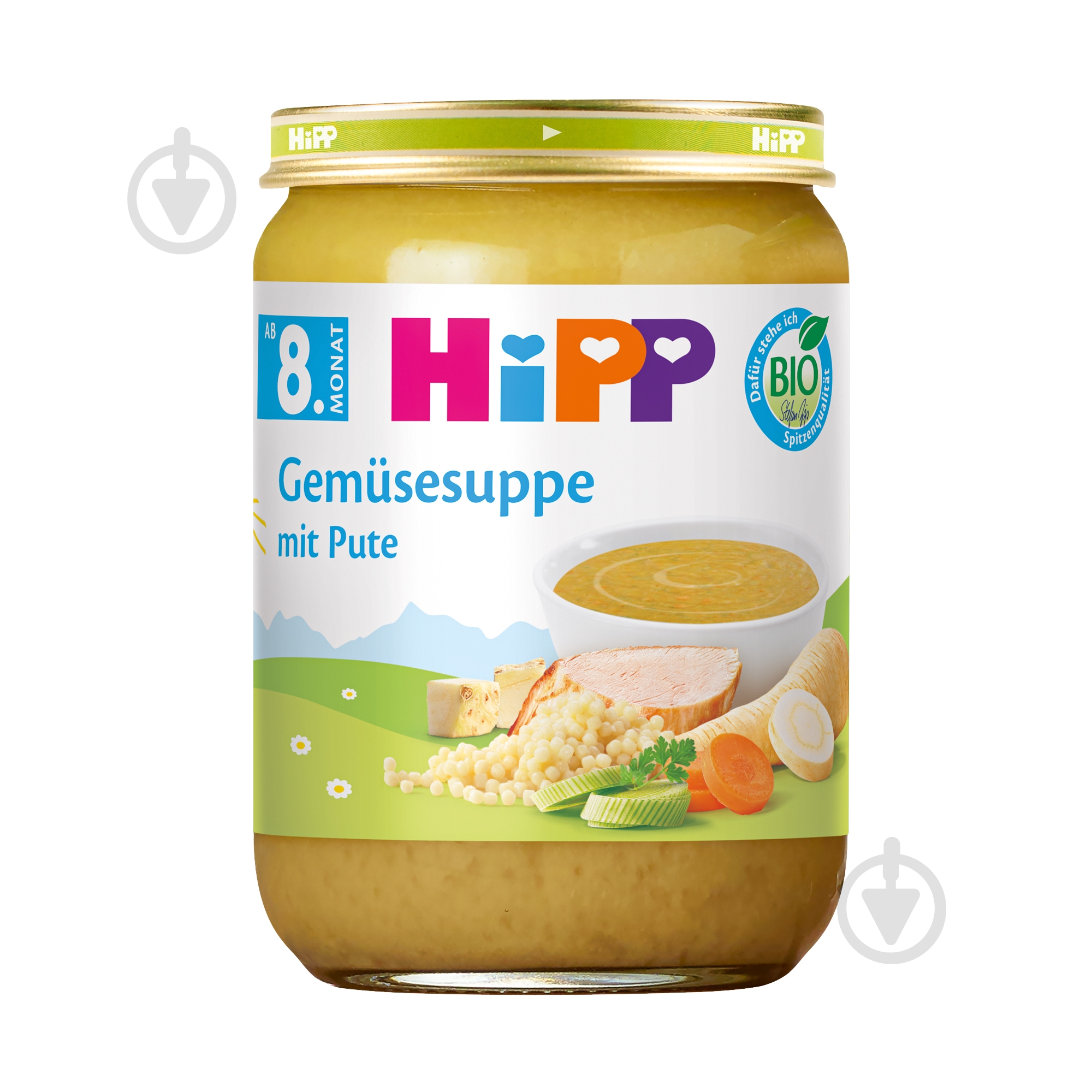 Суп Hipp органічний Овочевий з Індичкою 190 г - фото 1