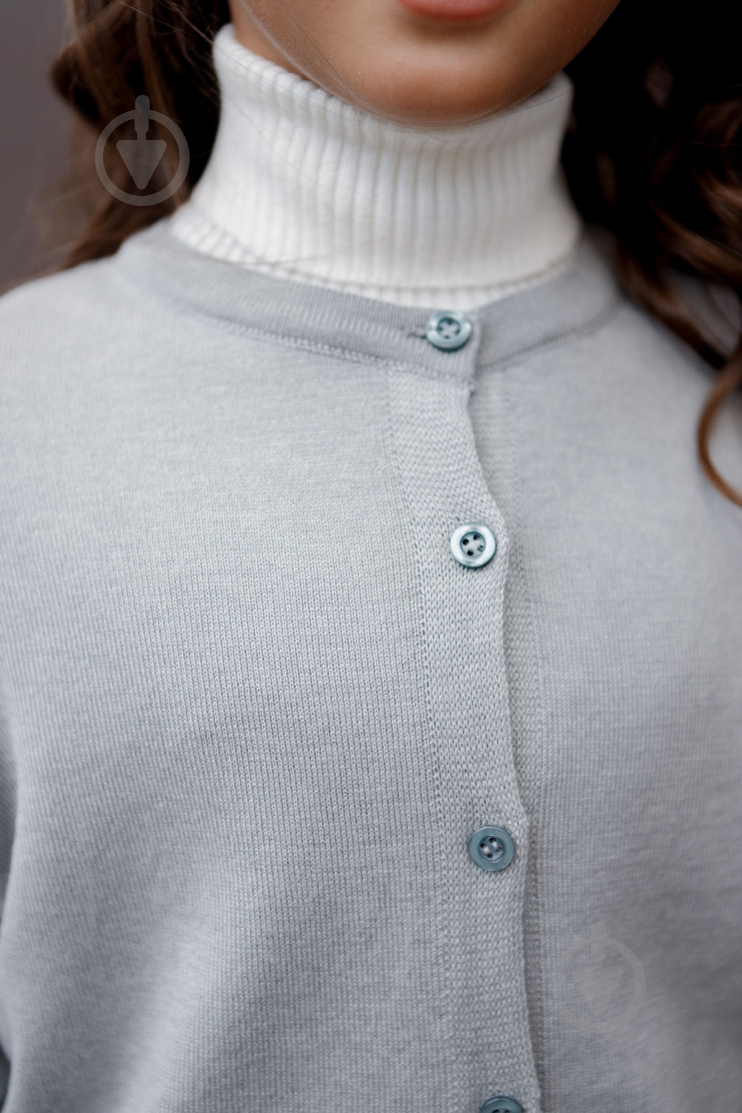 Кофта для девочки ART KNIT Дженис р.122 серый - фото 14