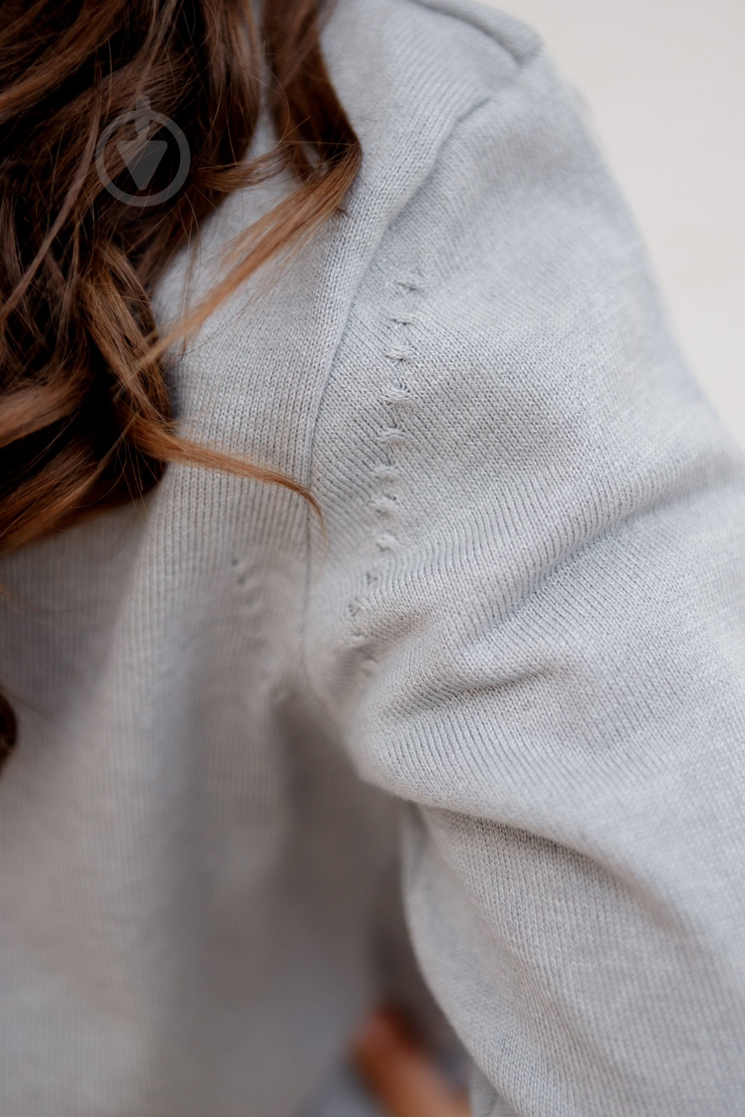 Кофта для девочки ART KNIT Дженис р.122 серый - фото 9