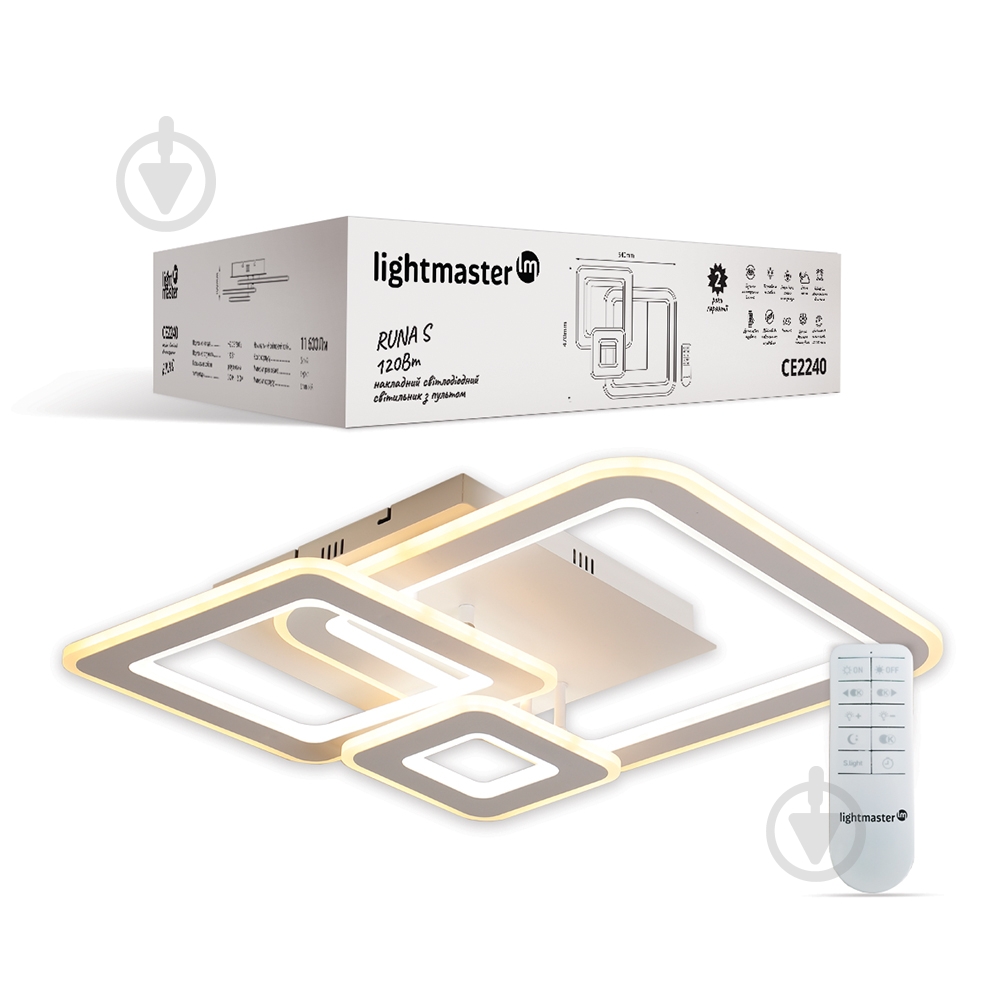 Светильник светодиодный LightMaster СЕ2240 Runa S 140 Вт белый 3000-6500 К - фото 1 Светильник светодиодный LightMaster СЕ2240 Runa S 140 Вт белый 3000-6500 К - фото 1