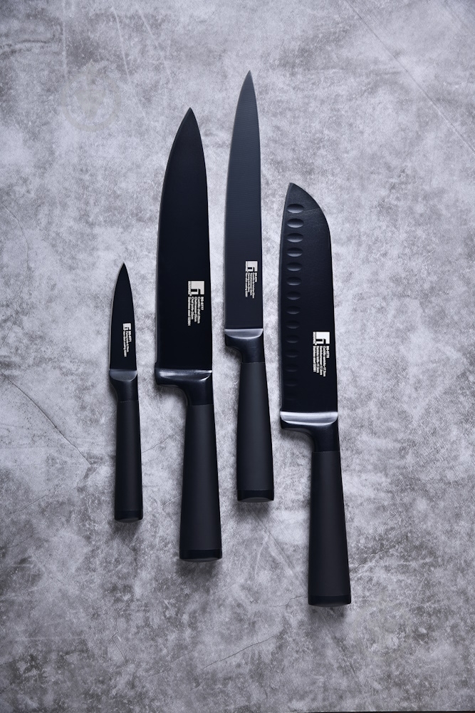 Нож универсальный Bergner Blackblade 12,5 см BG-8772 - фото 2
