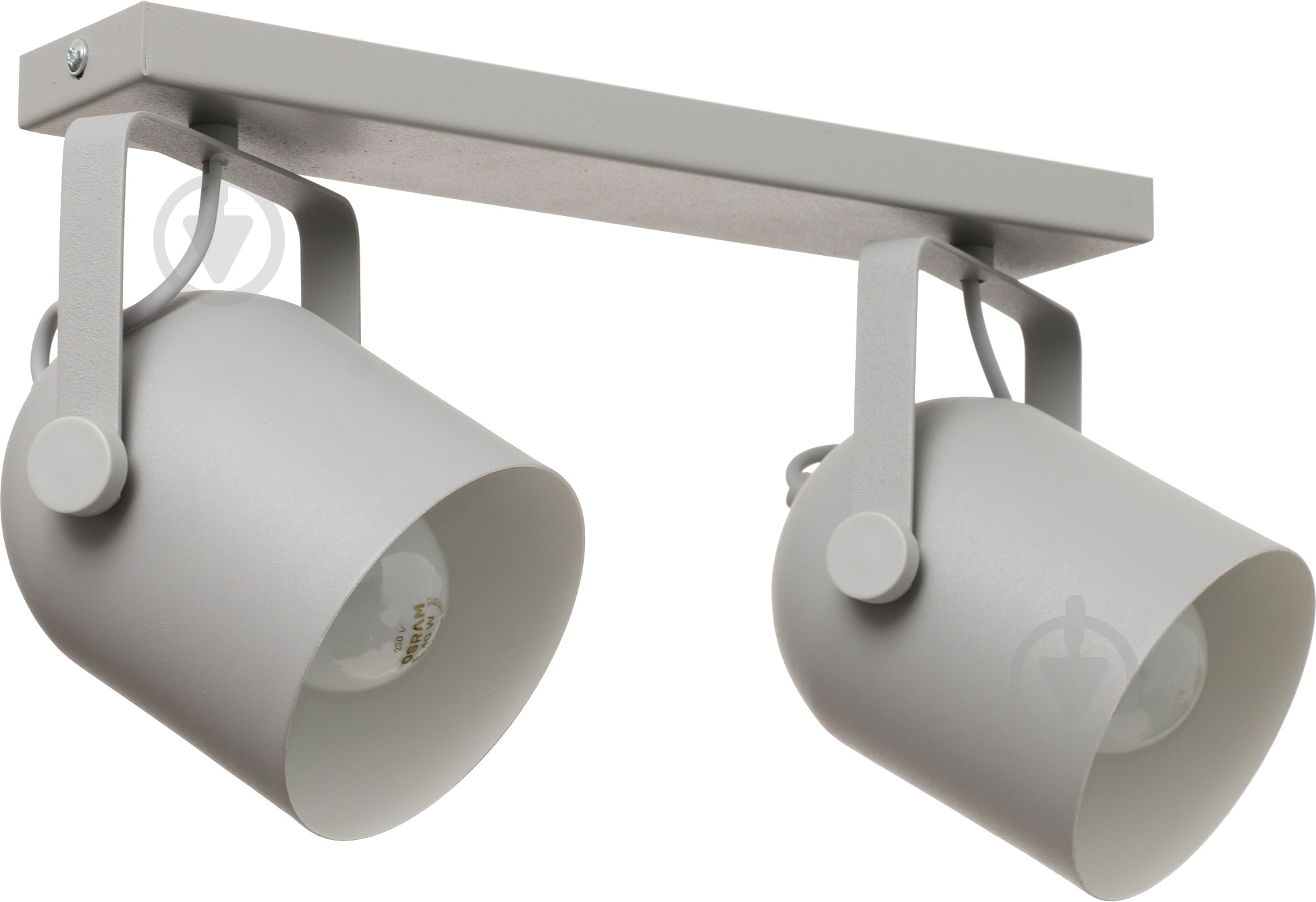 Спот TK Lighting 2616 Spectra 2x60 Вт E27 серый с белым - фото 1 Спот TK Lighting 2616 Spectra 2x60 Вт E27 серый с белым - фото 1