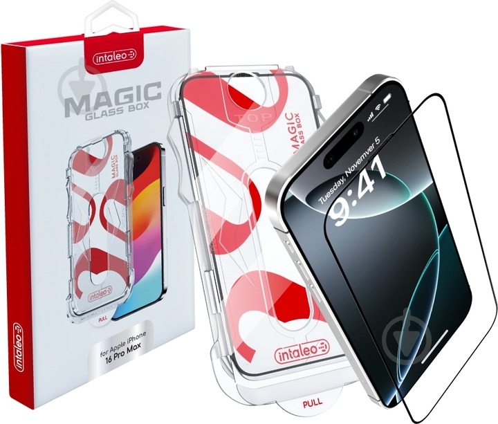 Захисне скло Intaleo MagicBox для Apple iPhone 16 PRO MAX (Скло iPhone 16 PRO MAX) - фото 2 Захисне скло Intaleo MagicBox для Apple iPhone 16 PRO MAX (Скло iPhone 16 PRO MAX) - фото 2