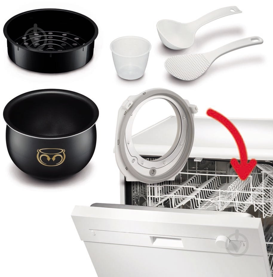 Мультиварка Tefal Fuzzy Logic RK812B32 - фото 5 Мультиварка Tefal Fuzzy Logic RK812B32 - фото 5