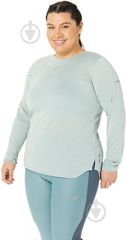 Футболка Asics NAGINO RUN LS TOP 2012C850-400 р.M зеленый - фото 3